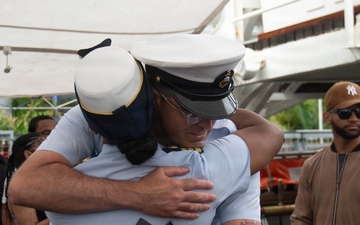 U.S. Coast Guard Cutter Eagle hosts advancement ceremony