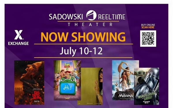 Movies at Sadowski Reel-time theater - July 10-12