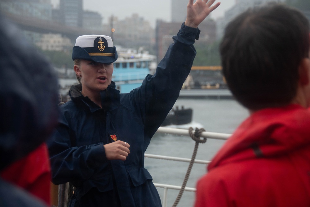 U.S. Coast Guard Cutter Eagle hosts tours during Sail 250