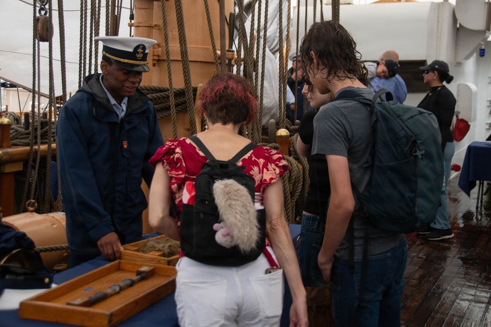 U.S. Coast Guard Cutter Eagle hosts tours during Sail 250