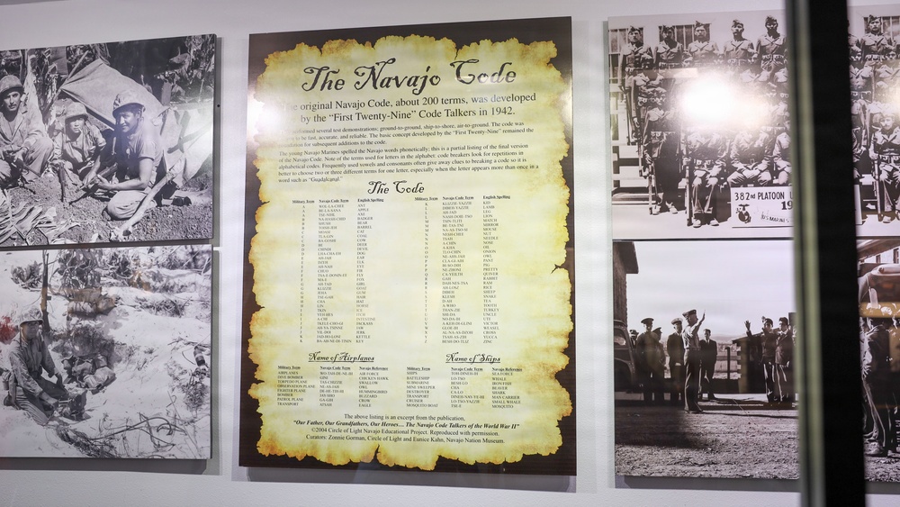 8th Marine Corps District Pipehitters visit Navajo Code Talkers Museum