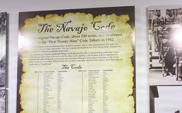 8th Marine Corps District Pipehitters visit Navajo Code Talkers Museum