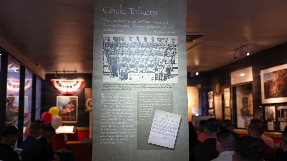 8th Marine Corps District Pipehitters visit Navajo Code Talkers Museum
