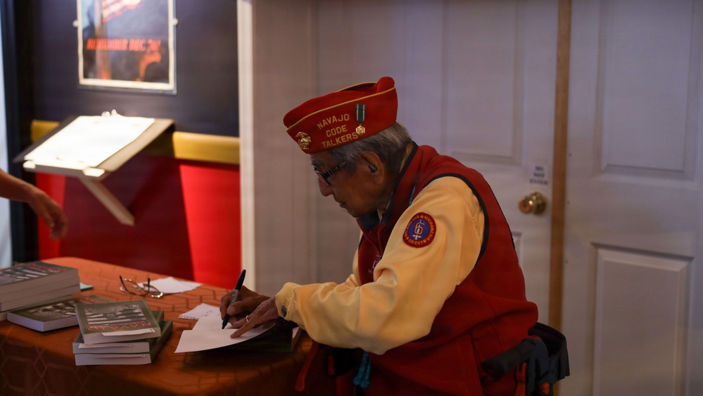 8th Marine Corps District Pipehitters visit Navajo Code Talkers Museum