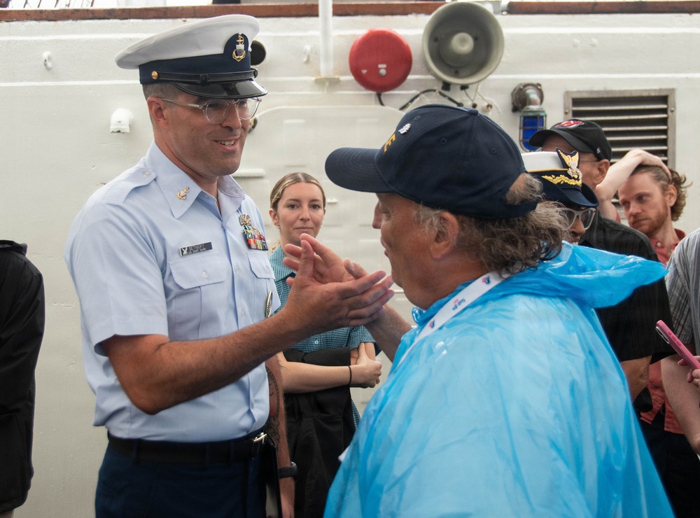U.S. Coast Guard Cutter Eagle hosts advancement ceremony