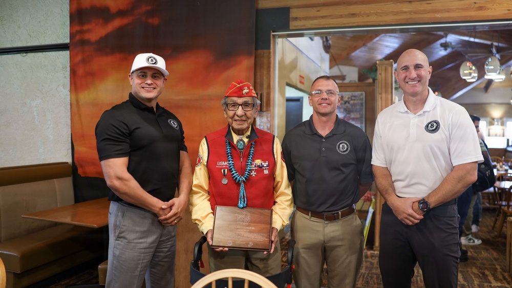 8th Marine Corps District Pipehitters visit Navajo Code Talkers Museum