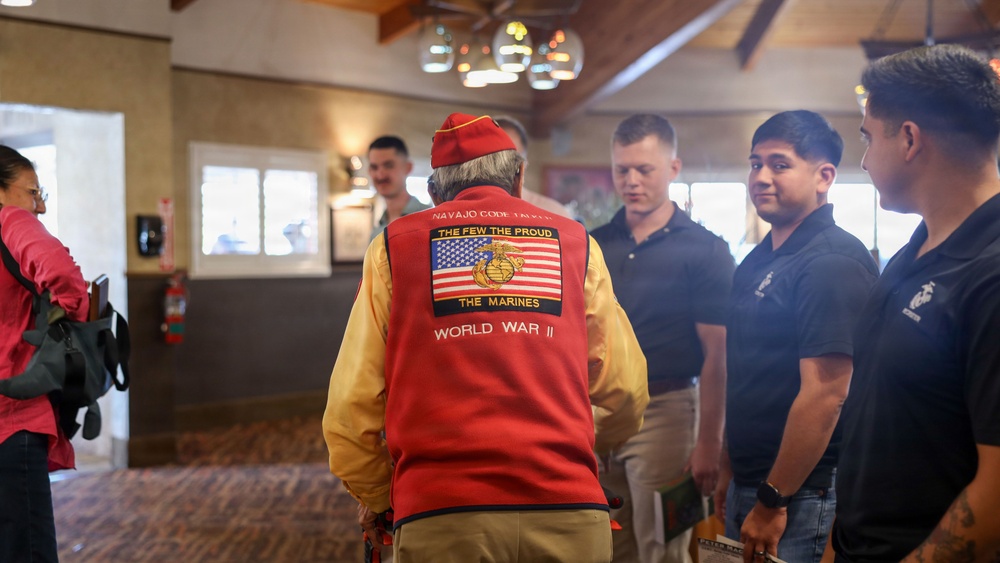 8th Marine Corps District Pipehitters visit Navajo Code Talkers Museum