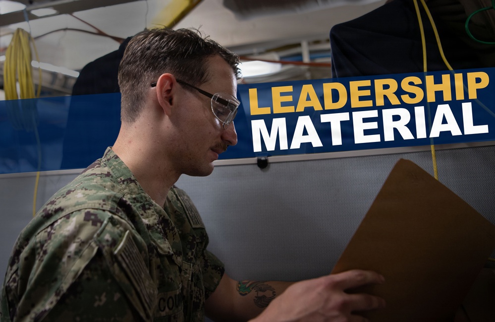 USS John C. Stennis (CVN 74) Recognizes ABE2 Courser