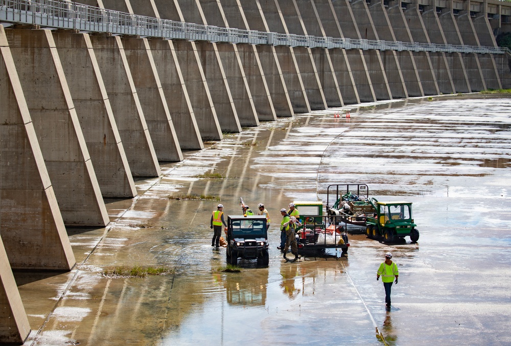 First-ever functional flow test conducted at Garrison Dam spillway