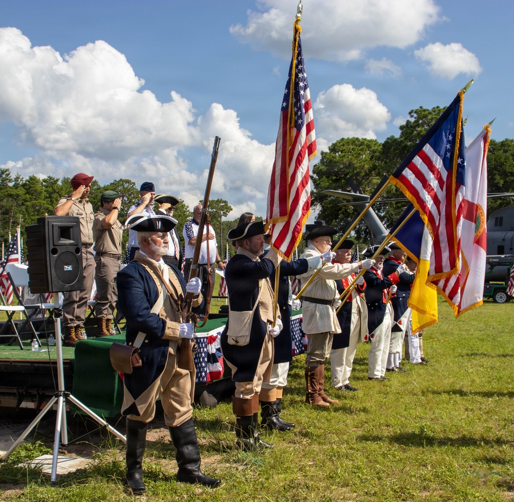 7th Special Forces Group (Airborne) partners with Niceville Exchange Club to honor the fallen, during the 250th Independence Day celebration