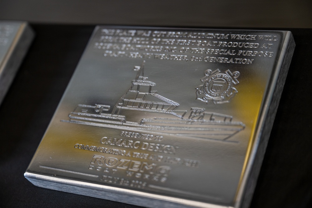 Coast Guard holds keel laying ceremony for next generation heavy weather surf boats