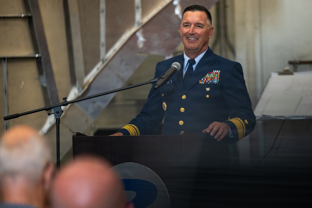 Coast Guard holds keel laying ceremony for next generation heavy weather surf boats
