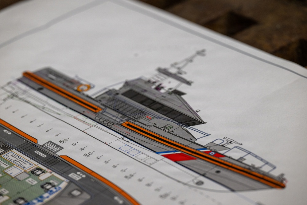 Coast Guard holds keel laying ceremony for next generation heavy weather surf boats