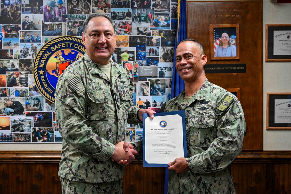 CMC Saenz Reenlistment
