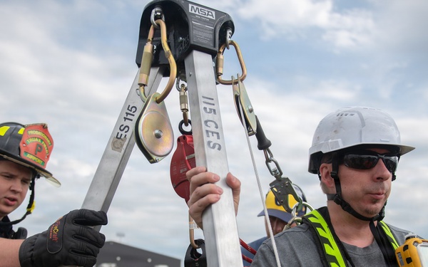 115th Fighter Wing simulates confined space rescue