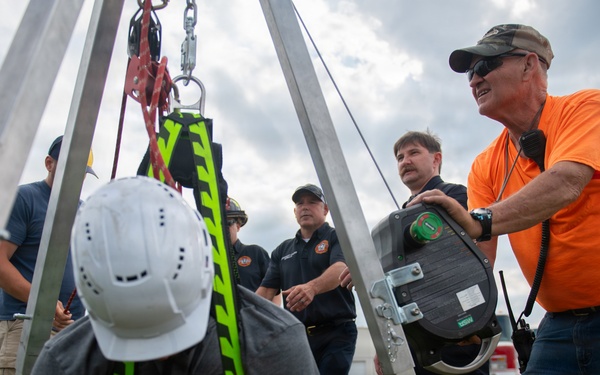 115th Fighter Wing simulates confined space rescue