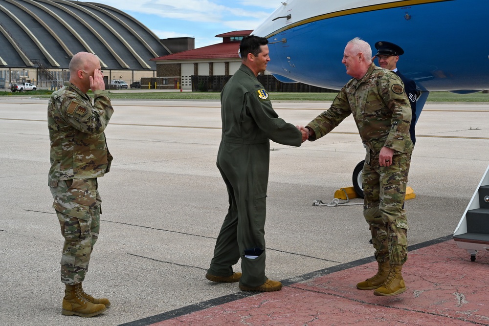 Gen. Dale R. White visits Ellsworth AFB