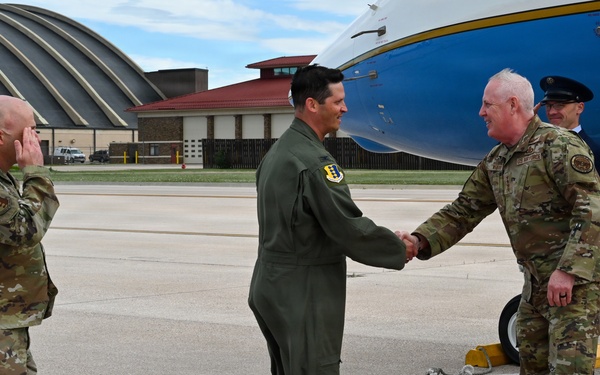 Gen. Dale R. White visits Ellsworth AFB