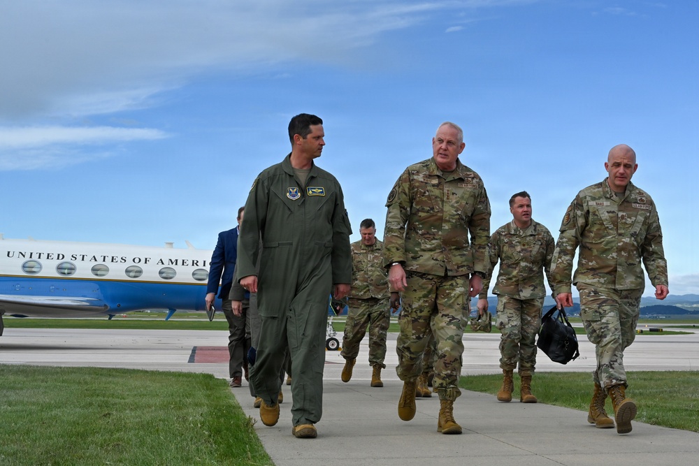 Gen. Dale R. White visits Ellsworth AFB