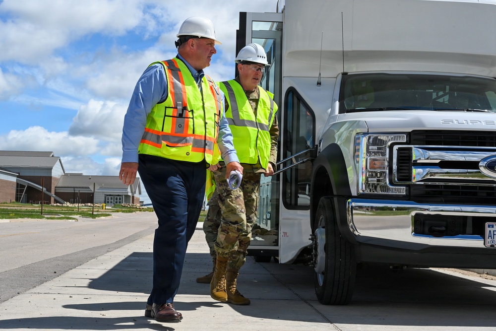 Gen. Dale R. White visits Ellsworth AFB