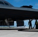Two B-2 Spirits hot-pit at Joint Base Pearl Harbor-Hickam during BTF deployment