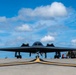 Two B-2 Spirits hot-pit at Joint Base Pearl Harbor-Hickam during BTF deployment