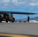 Two B-2 Spirits hot-pit at Joint Base Pearl Harbor-Hickam during BTF deployment