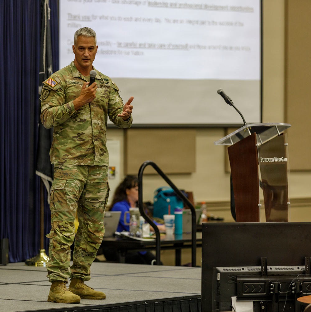 Col. Aaron Cornett at a Town Hall
