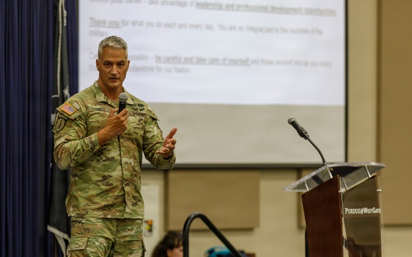 Col. Aaron Cornett at a Town Hall