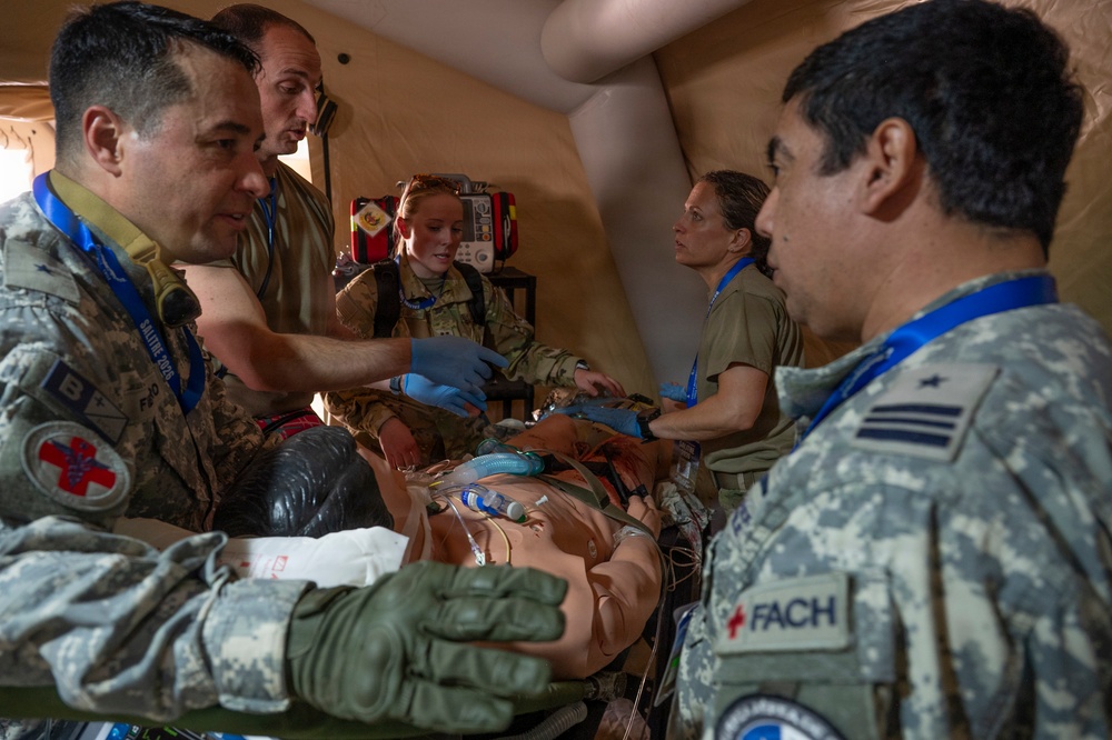 Saving lives in the battlefield: U.S., partner nations medical train together during Salitre 2026