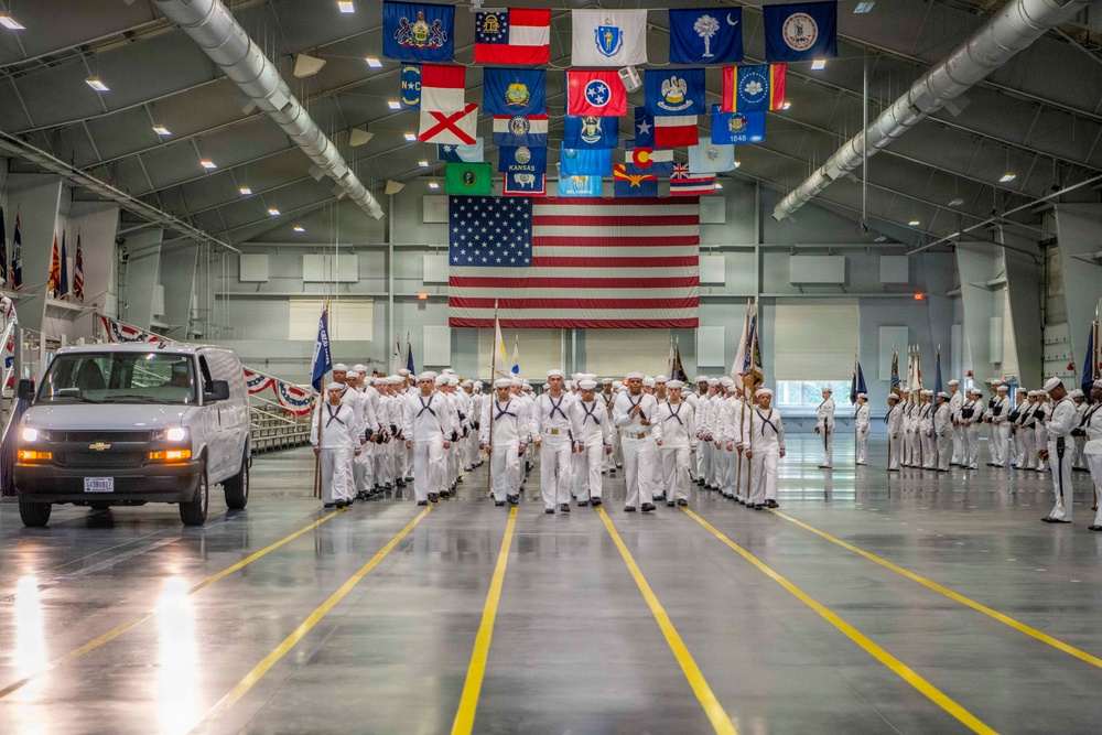 Recruit Training Command Pass-in-review graduation