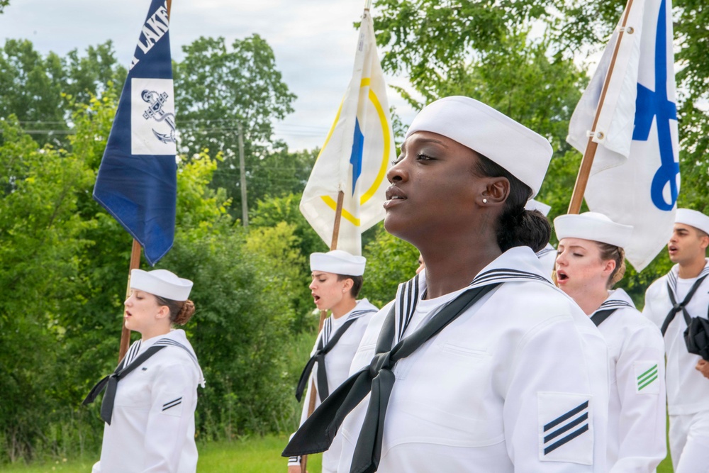 Recruit Training Command Pass-in-review graduation