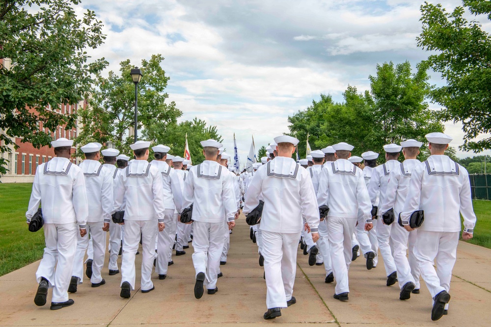 Recruit Training Command Pass-in-review graduation