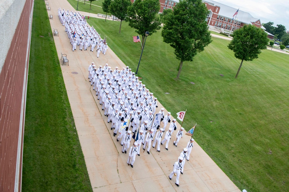 Recruit Training Command Pass-in-review graduation