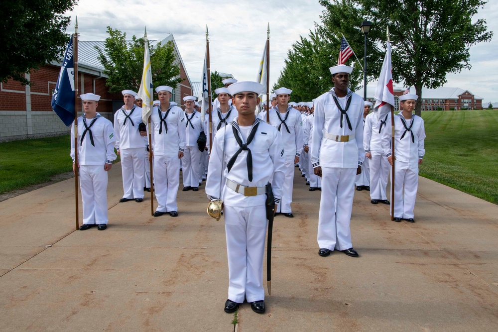 Recruit Training Command Pass-in-review graduation