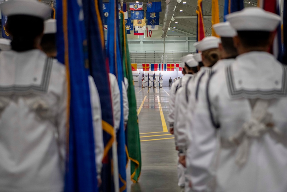 Recruit Training Command Pass-in-review graduation