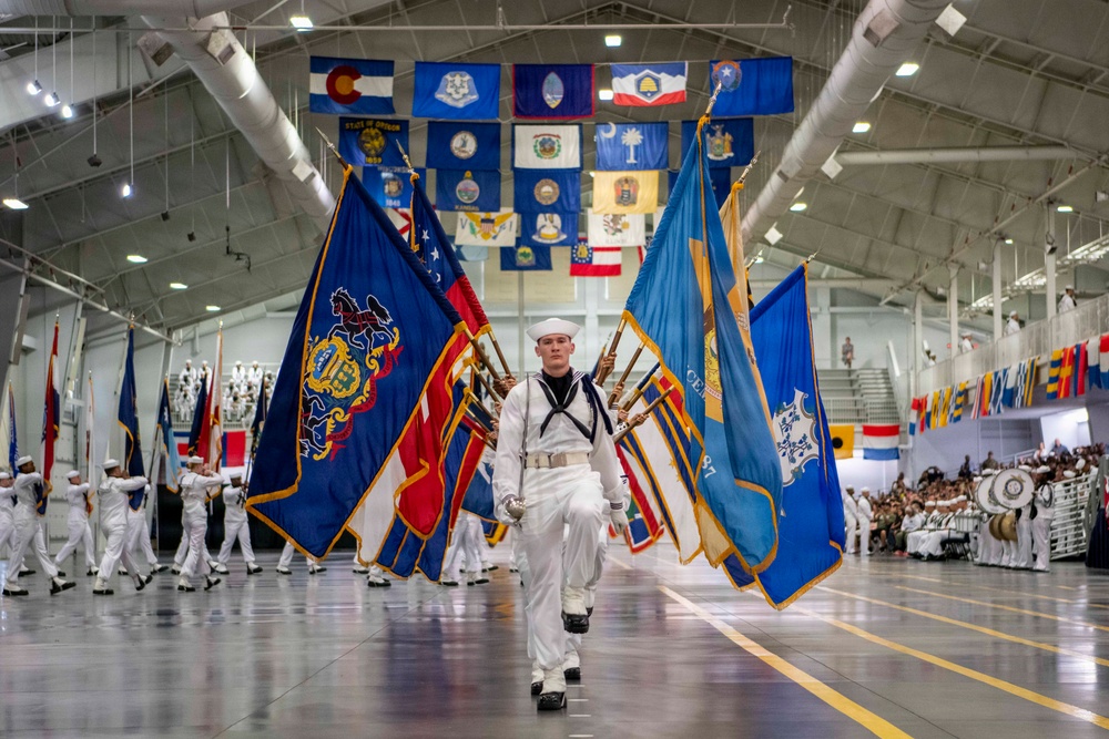 Recruit Training Command Pass-in-review graduation