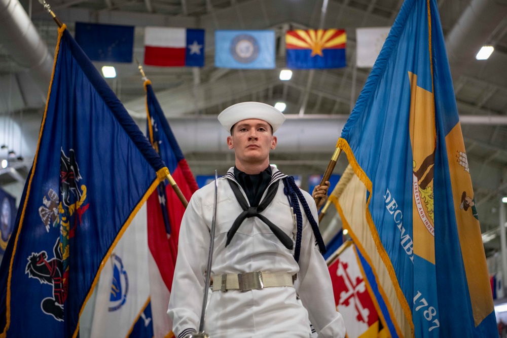 Recruit Training Command Pass-in-review graduation