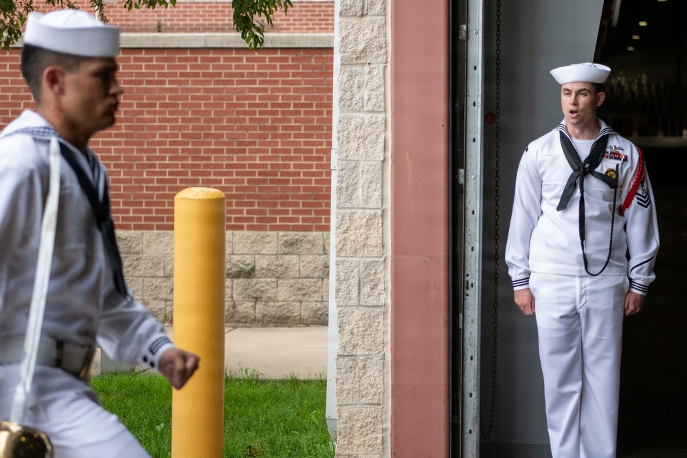 Recruit Training Command Pass-in-review graduation