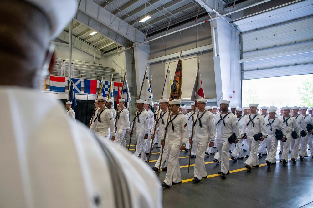 Recruit Training Command Pass-in-review graduation