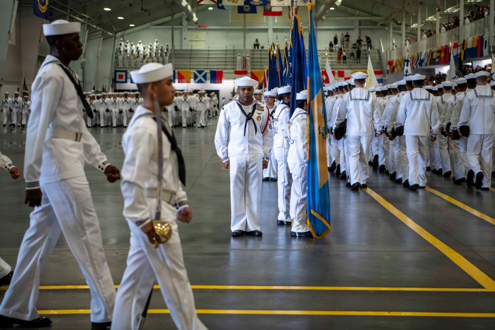 Recruit Training Command Pass-in-review graduation