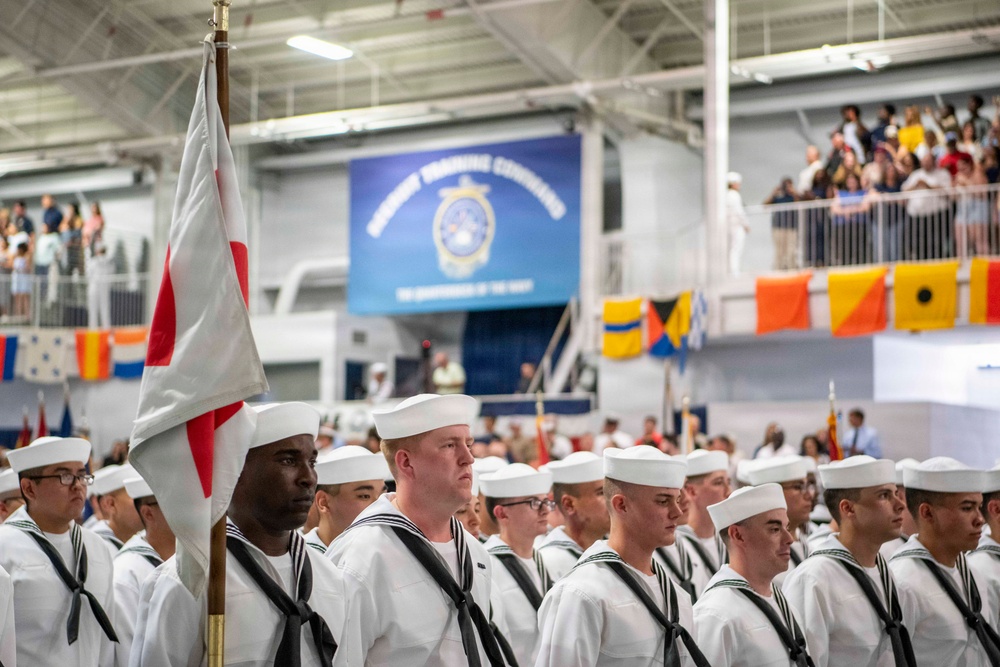 Recruit Training Command Pass-in-review graduation