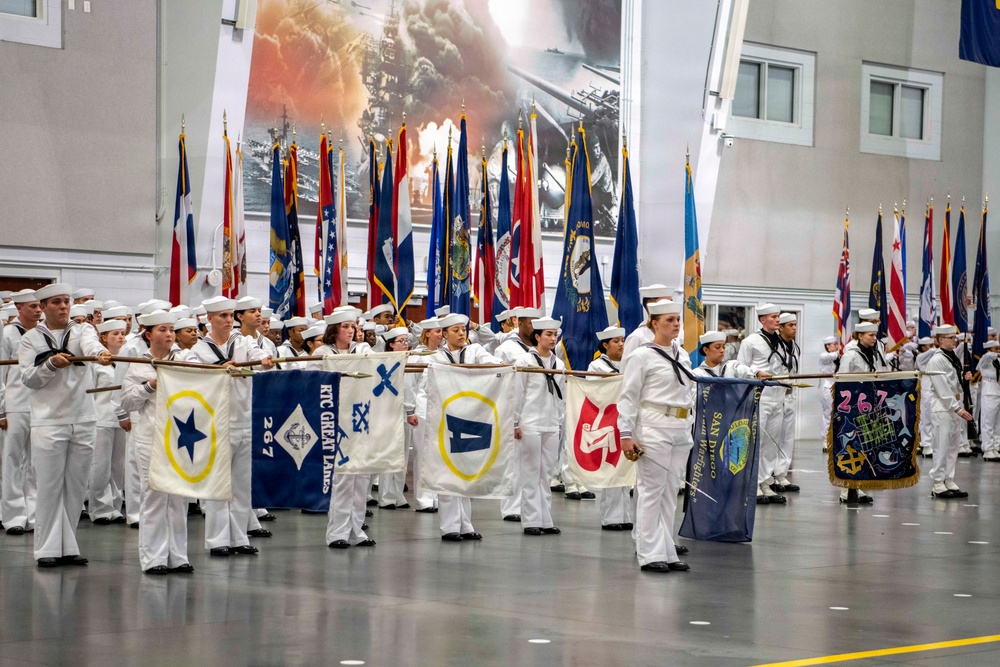 Recruit Training Command Pass-in-review graduation