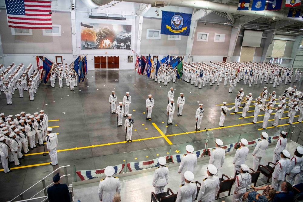 Recruit Training Command Pass-in-review graduation