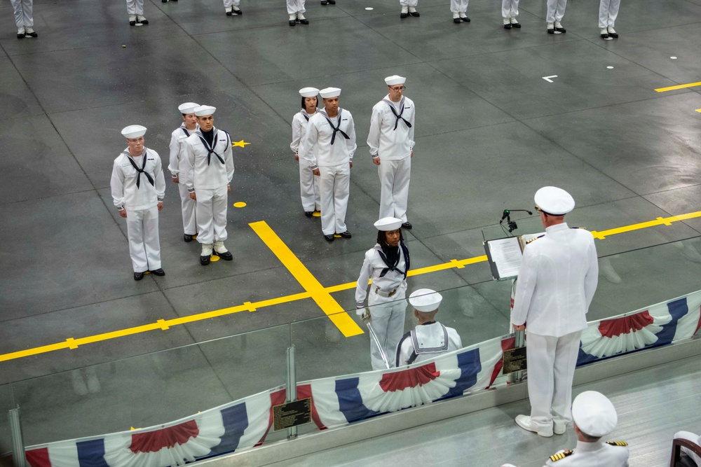 Recruit Training Command Pass-in-review graduation