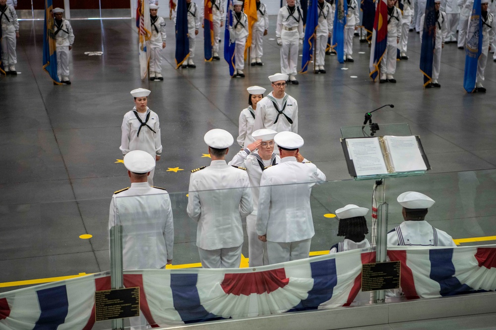 Recruit Training Command Pass-in-review graduation