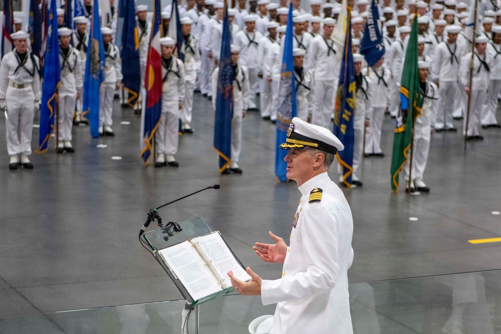 Recruit Training Command Pass-in-review graduation