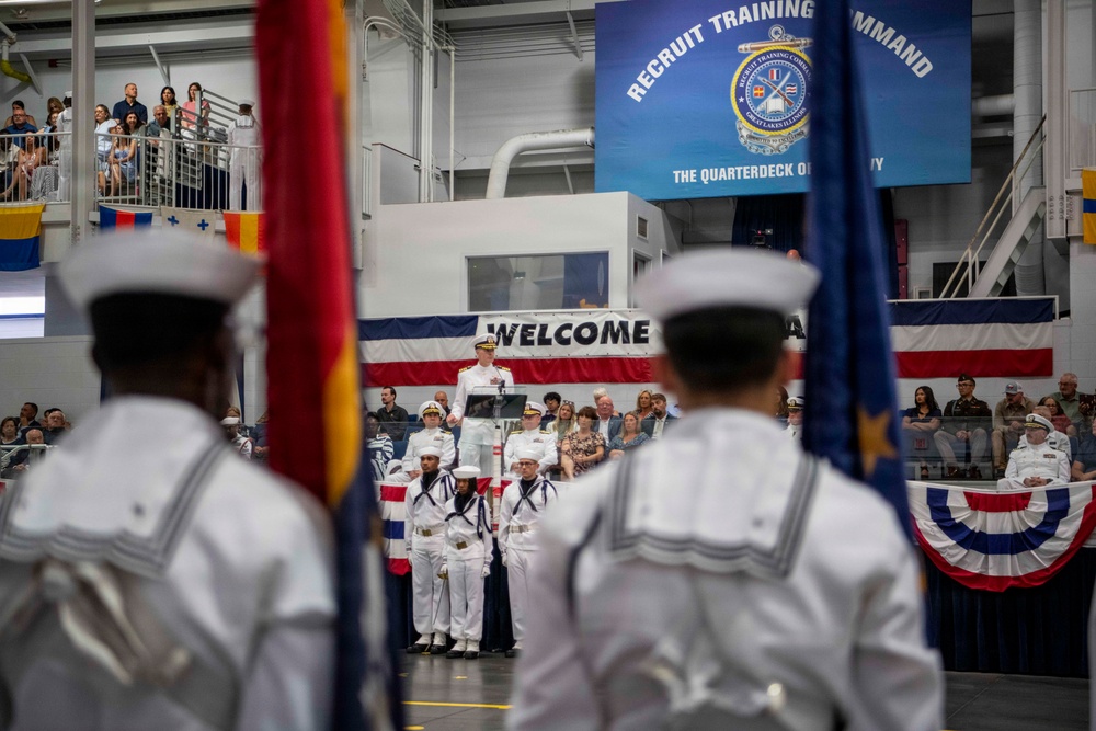 Recruit Training Command Pass-in-review graduation