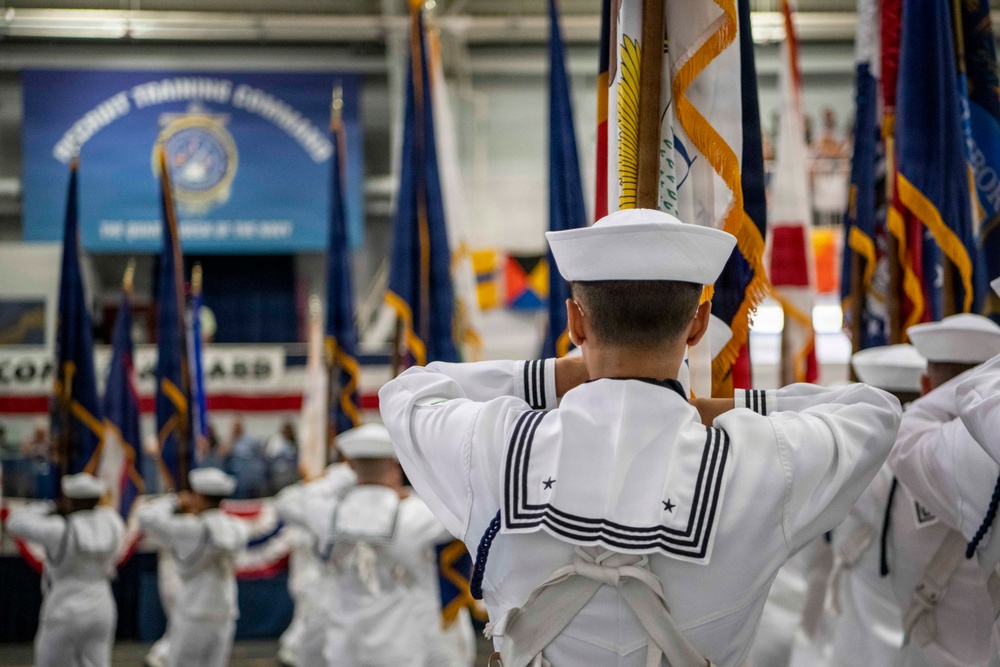 Recruit Training Command Pass-in-review graduation