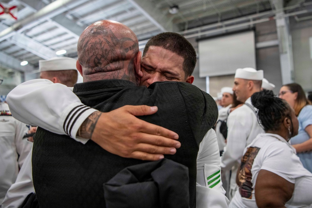 Recruit Training Command Pass-in-review graduation